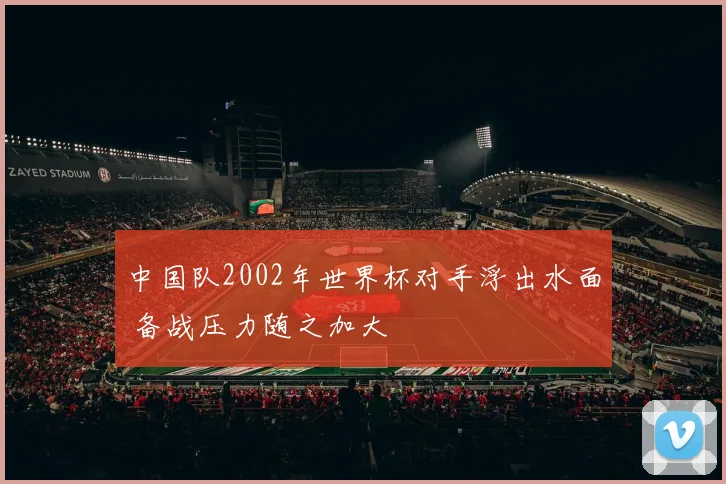 中国队2002年世界杯对手浮出水面 备战压力随之加大